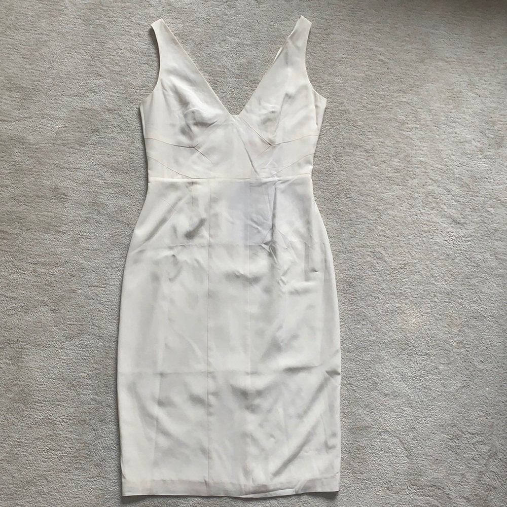 Catherine Malandrino 100% Silk Ivory Dress